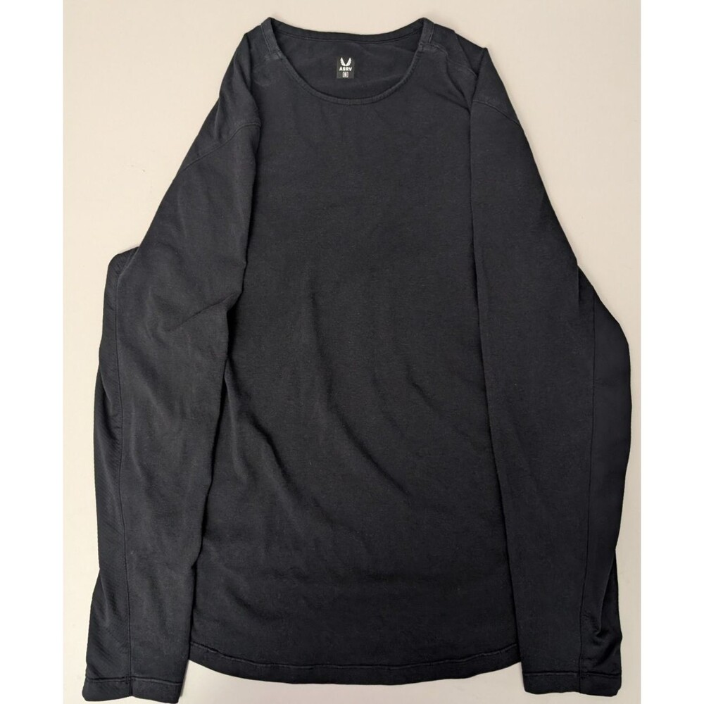 ASRV 1058 Creora Cotton Modal Long Sleeve Shirt Black Size S Men s Performance